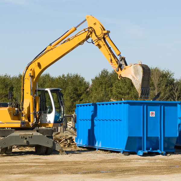 are there any restrictions on where a residential dumpster can be placed in Lowland